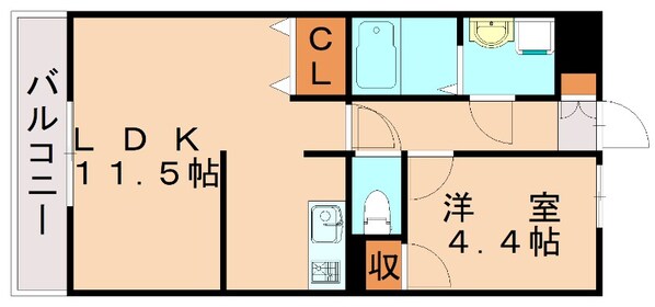 黒崎駅 徒歩18分 5階の物件間取画像